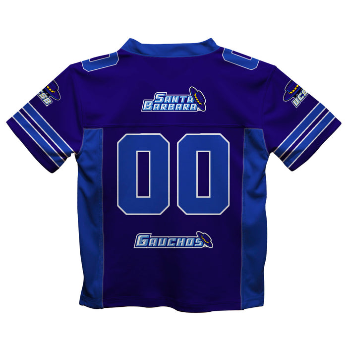 UC Santa Barbara Gauchos UCSB Vive La Fete Game Day Purple Boys Fashion Football T-Shirt - Vive La Fête - Online Apparel Store