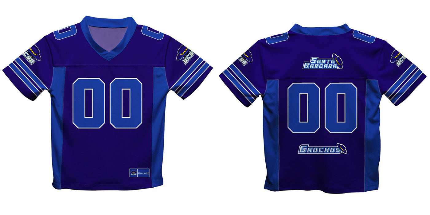 UC Santa Barbara Gauchos UCSB Vive La Fete Game Day Purple Boys Fashion Football T-Shirt - Vive La Fête - Online Apparel Store