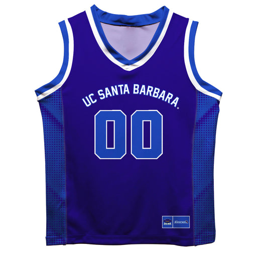 UC Santa Barbara Gauchos UCSB Vive La Fete Game Day Blue Boys Fashion Basketball Top