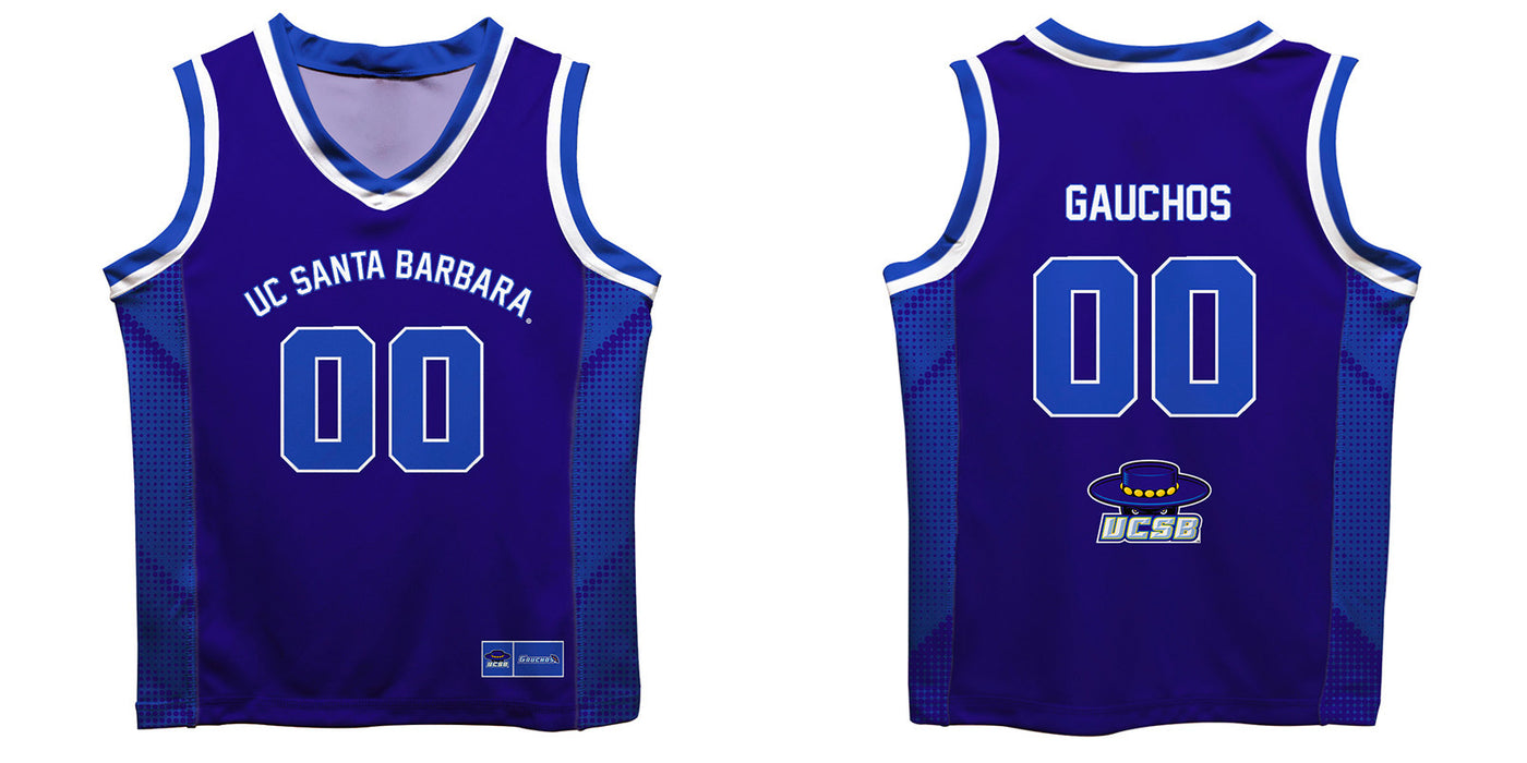 UC Santa Barbara Gauchos UCSB Vive La Fete Game Day Blue Boys Fashion Basketball Top - Vive La Fête - Online Apparel Store