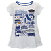 UC Santa Barbara Gauchos UCSB Hand Sketched Vive La Fete Impressions Artwork White Short Sleeve Top