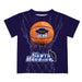 UC Santa Barbara Gauchos UCSB Original Dripping Basketball Blue T-Shirt by Vive La Fete