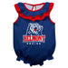 Belmont University Bruins Blue Sleeveless Ruffle Onesie Logo Bodysuit by Vive La Fete
