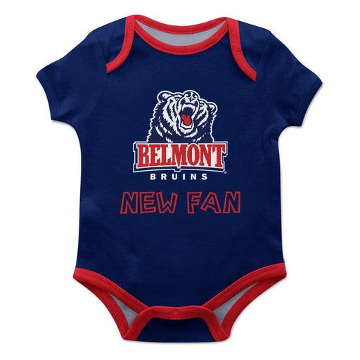 Belmont University Bruins Vive La Fete Infant Game Day Blue Short Sleeve Onesie New Fan Logo and Mascot Bodysuit - Vive La Fête - Online Apparel Store