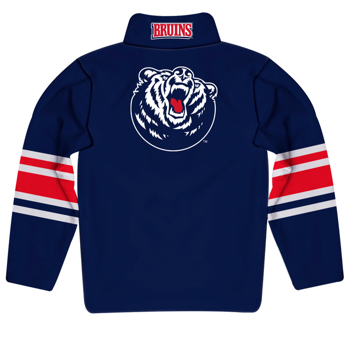 Belmont University Bruins Vive La Fete Game Day Blue Quarter Zip Pullover Stripes on Sleeves - Vive La Fête - Online Apparel Store