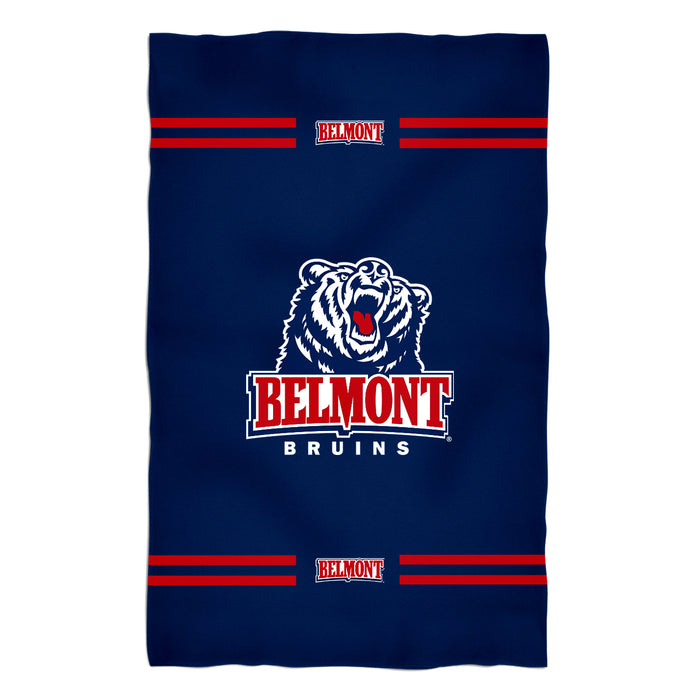 Belmont University Bruins Vive La Fete Game Day Absorvent Premium Blue Beach Bath Towel 51 x 32" Logo and Stripes" - Vive La Fête - Online Apparel Store