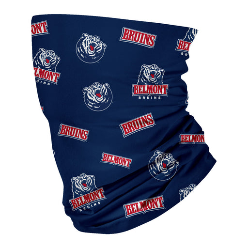 Belmont University Bruins Neck Gaiter Navy All Over Logo - Vive La Fête - Online Apparel Store