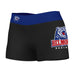 Belmont Bruins Vive La Fete Logo on Thigh & Waistband Black & Blue Women Yoga Booty Workout Shorts 3.75 Inseam"