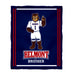 Belmont University Bruins Vive La Fete Kids Game Day Blue Plush Soft Minky Blanket 36 x 48 Mascot
