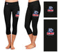 Belmont Bruins Vive La Fete Game Day Collegiate Large Logo on Thigh and Waist Girls Black Capri Leggings - Vive La Fête - Online Apparel Store