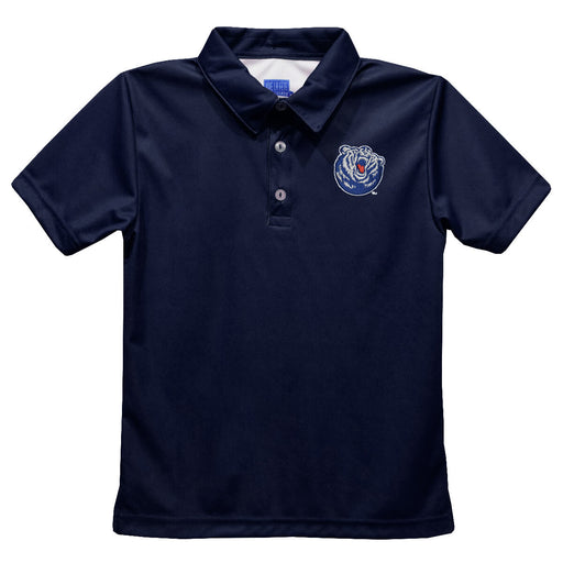 Belmont University Bruins Embroidered Navy Short Sleeve Polo Box Shirt