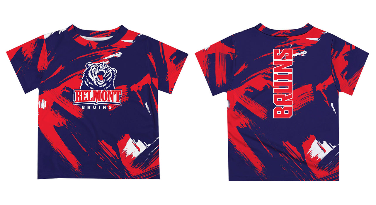 Belmont University Bruins Vive La Fete Boys Game Day Blue Short Sleeve Tee Paint Brush - Vive La Fête - Online Apparel Store