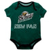 Bemidji State Beavers BSU Vive La Fete Infant Game Day Green Short Sleeve Onesie New Fan Logo and Mascot Bodysuit - Vive La Fête - Online Apparel Store