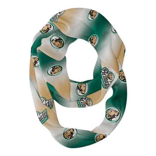 Bemidji State Beavers Vive La Fete All Over Logo Game Day Collegiate Women Ultra Soft Knit Infinity Scarf