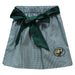 Bemidji State Beavers BSU Embroidered Hunter Green Gingham Skirt With Sash