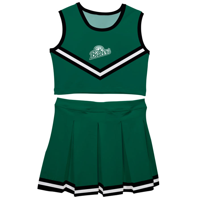 Bemidji State Beavers Vive La Fete Game Day Green Sleeveless Cheerleader Set