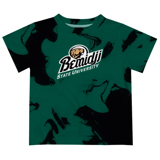 Bemidji State Beavers BSU Vive La Fete Marble Boys Game Day Green Short Sleeve Tee