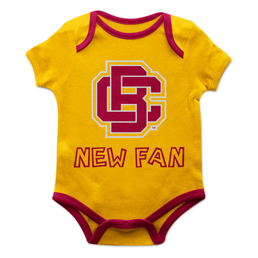 Bethune-Cookman Wildcats Vive La Fete Infant Game Day Yellow Short Sleeve Onesie New Fan Logo and Mascot Bodysuit