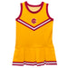 Bethune-Cookman Wildcats Vive La Fete Game Day Yellow Sleeveless Cheerleader Dress