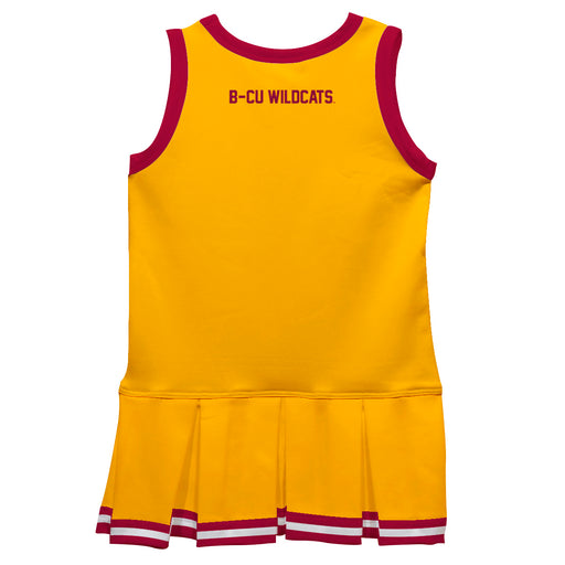 Bethune-Cookman Wildcats Vive La Fete Game Day Yellow Sleeveless Youth Cheerleader Dress - Vive La Fête - Online Apparel Store