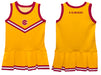 Bethune-Cookman Wildcats Vive La Fete Game Day Yellow Sleeveless Youth Cheerleader Dress - Vive La Fête - Online Apparel Store