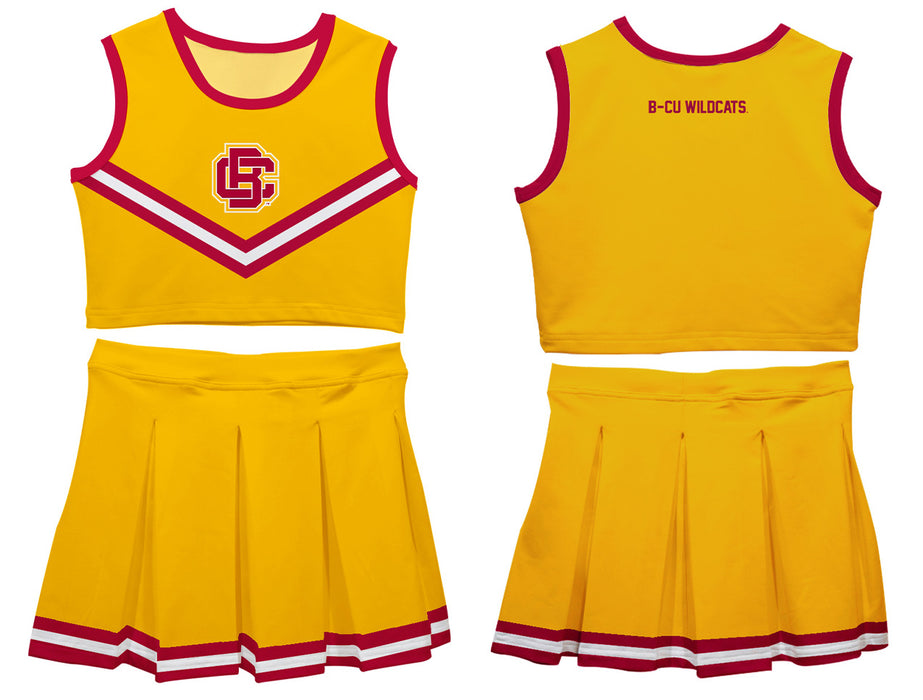 Bethune-Cookman Wildcats Vive La Fete Game Day Yellow Sleeveless Cheerleader Set - Vive La Fête - Online Apparel Store