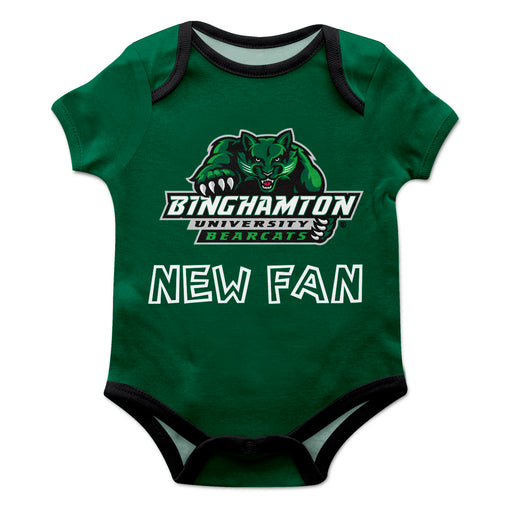 Binghamton University BearcatsVive La Fete Infant Game Day Green Short Sleeve Onesie New Fan Logo and Mascot Bodysuit - Vive La Fête - Online Apparel Store