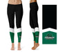 Binghamton Bearcats Vive La Fete Game Day Collegiate Ankle Color Block Women's Black Green Yoga Leggings - Vive La Fête - Online Apparel Store