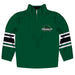 Binghamton University Bearcats Vive La Fete Game Day Green Quarter Zip Pullover Stripes on Sleeves - Vive La Fête - Online Apparel Store