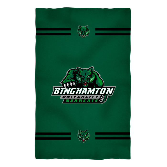 Binghamton University Bearcats Vive La Fete Game Day Absorvent Premium Green Beach Bath Towel 51 x 32" Logo and Stripes" - Vive La Fête - Online Apparel Store