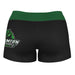 Binghamton Bearcats Vive La Fete Logo on Thigh & Waistband Black & Green Women Yoga Booty Workout Shorts 3.75 Inseam" - Vive La Fête - Online Apparel Store