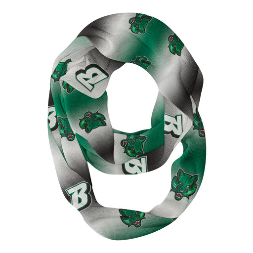 Binghamton Bearcats Vive La Fete All Over Logo Game Day Collegiate Women Ultra Soft Knit Infinity Scarf