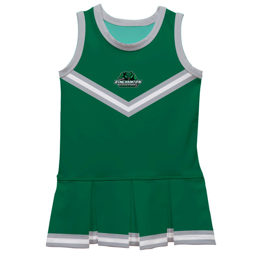 Binghamton University Bearcats Vive La Fete Game Day Green Sleeveless Cheerleader Dress