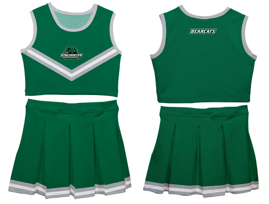 Binghamton University Bearcats Vive La Fete Game Day Green Sleeveless Cheerleader Set - Vive La Fête - Online Apparel Store