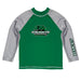 Binghamton Bearcats Vive La Fete Logo Green Gray Long Sleeve Raglan Rashguard