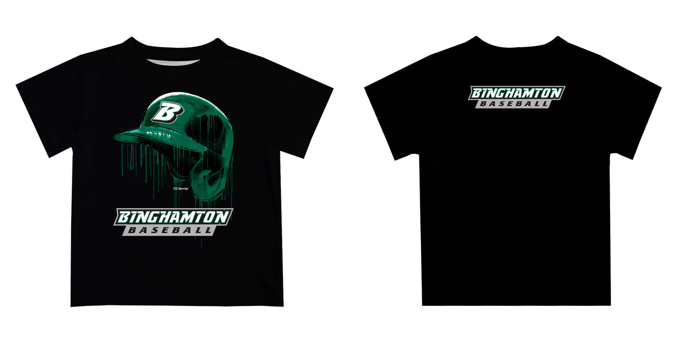 Binghamton University Bearcats Original Dripping Baseball Hat Green T-Shirt by Vive La Fete - Vive La Fête - Online Apparel Store