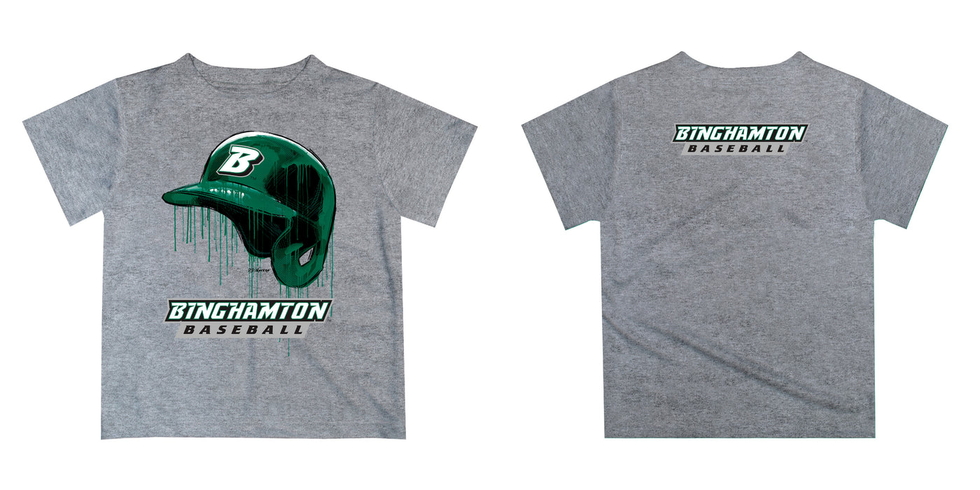 Binghamton University Bearcats Original Dripping Baseball Hat Green T-Shirt by Vive La Fete - Vive La Fête - Online Apparel Store