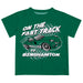Binghamton University Bearcats Vive La Fete Fast Track Boys Game Day Green Short Sleeve Tee