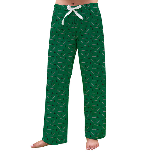 Binghamton Bearcats Vive La Fete Game Day All Over Logo Women Green Lounge Pants