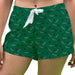 Binghamton Bearcats Vive La Fete Game Day All Over Logo Women Green Lounge Shorts