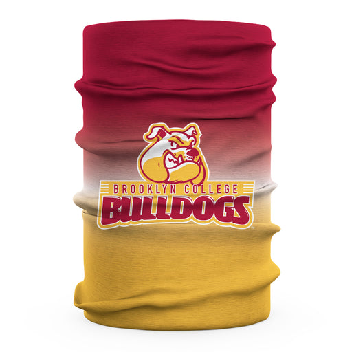Brooklyn College Bulldogs Neck Gaiter Degrade Red and Gold - Vive La Fête - Online Apparel Store