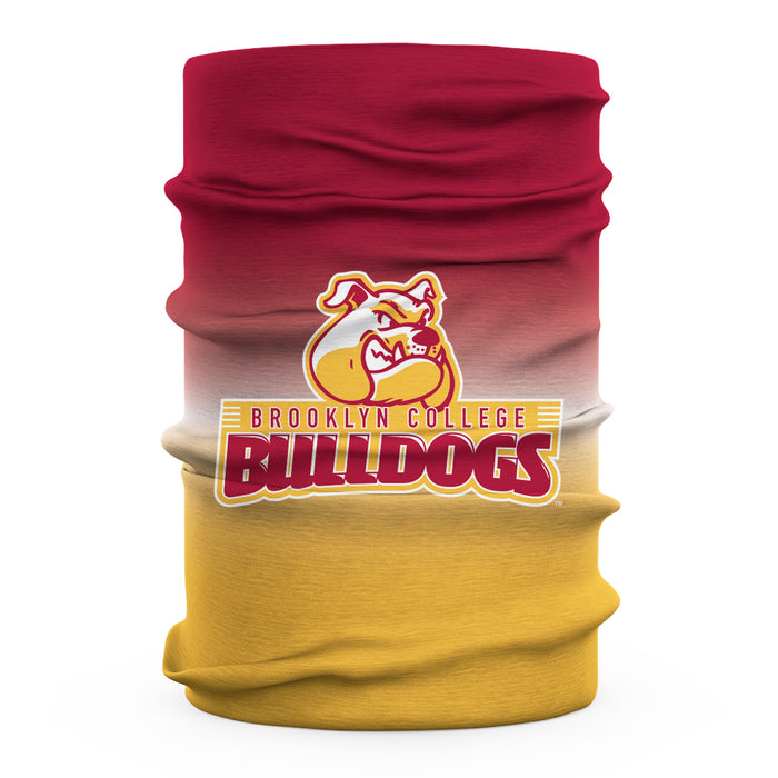 Brooklyn College Bulldogs Neck Gaiter Degrade Red and Gold - Vive La Fête - Online Apparel Store