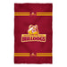 Brooklyn College Bulldogs Vive La Fete Game Day Absorvent Premium Maroon Beach Bath Towel 51 x 32" Logo and Stripes" - Vive La Fête - Online Apparel Store
