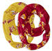 Brooklyn Bulldogs Vive La Fete All Over Logo Game Day Collegiate Women Set of 2 Light Weight Ultra Soft Infinity Scarfs
