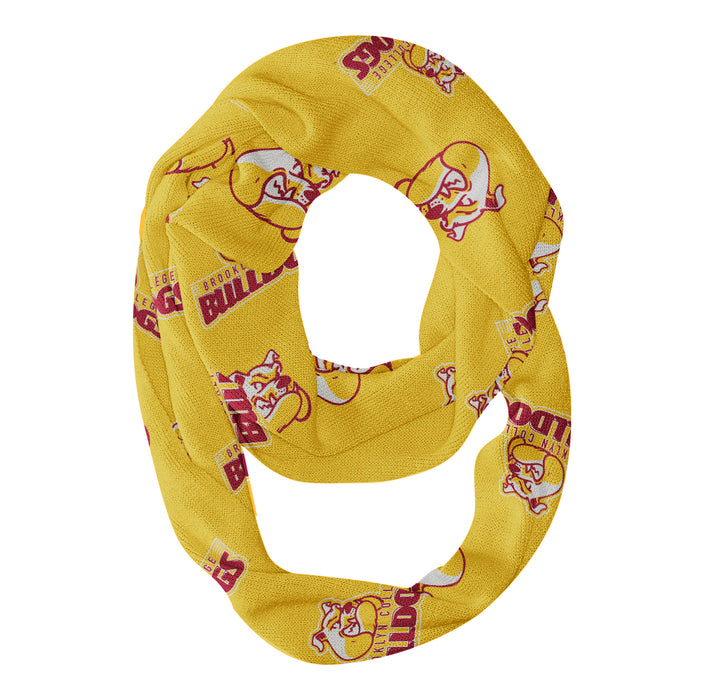 Brooklyn Bulldogs Vive La Fete Repeat Logo Game Day Collegiate Women Light Weight Ultra Soft Infinity Scarf