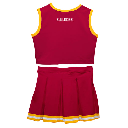 Brooklyn Bulldogs Vive La Fete Game Day Maroon Sleeveless Cheerleader Set - Vive La Fête - Online Apparel Store