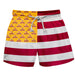 Brooklyn Bulldogs Vive La Fete Game Day Maroon White Gold Flag Swimtrunks V1