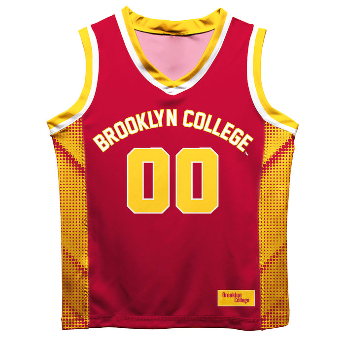 Brooklyn College Bulldogs Vive La Fete Game Day Maroon Boys Fashion Basketball Top