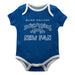 Blinn College Bucaneers Vive La Fete Infant Game Day Blue Short Sleeve Onesie New Fan Logo and Mascot Bodysuit
