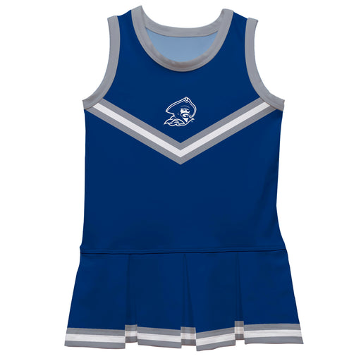 Blinn College Buccaneers Vive La Fete Game Day Blue Sleeveless Cheerleader Dress